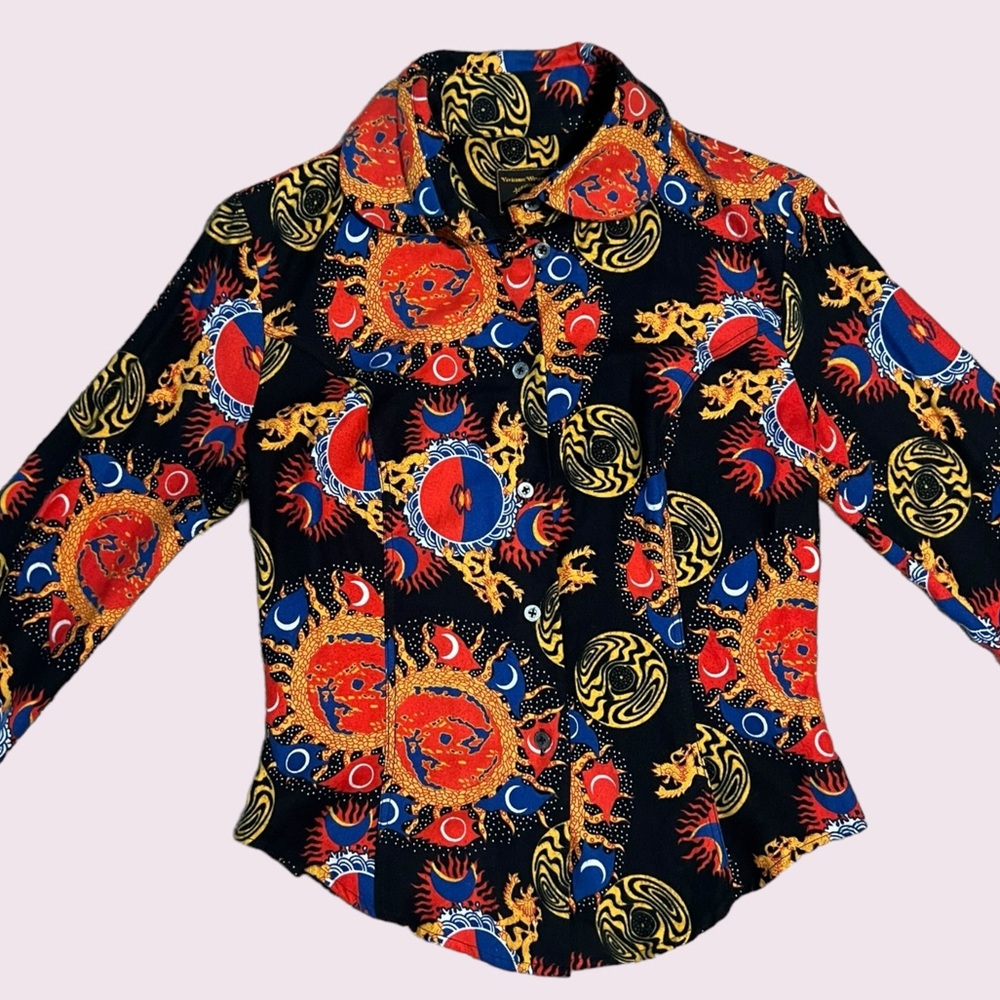 Vivienne Westwood Anglomania Finnette Sun Galaxy Button Up Shirt size 42